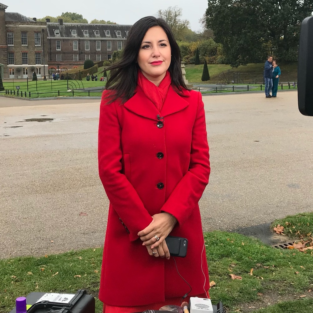 Hobbs Wool Red Coat (US size 4) perfect condition!